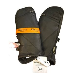Volcom Taro Gore-Tex Snowboarding Gloves Mittens Black‎ Size S Waterproof Warm